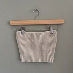 ☁️ Light Grey Babaton Contour Tube Top